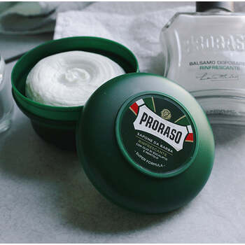 Green Shaving Soap - Osviežujúci mydlo na holenie s eukalyptom